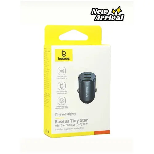 Baseus Tiny Star Mini Car Charger 30W Awais Mobiles