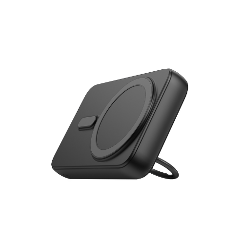 Joyroom 10000mAh JR-W050 Magnetic Wireless Power Bank – 20W, Ring Holder, Black Awais Mobiles