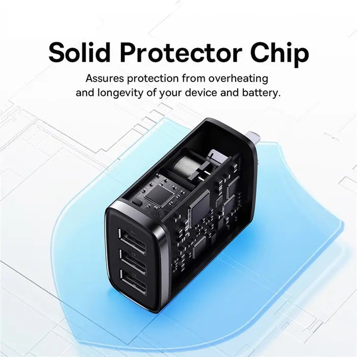 Baseus Compact Charger 3U 17W CN Awais Mobiles