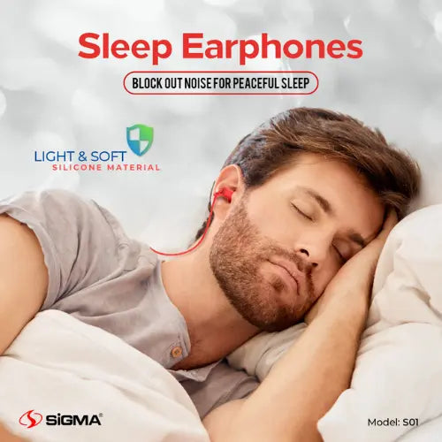 Sigma Super Sleep Earphones S01 White Awais Mobiles
