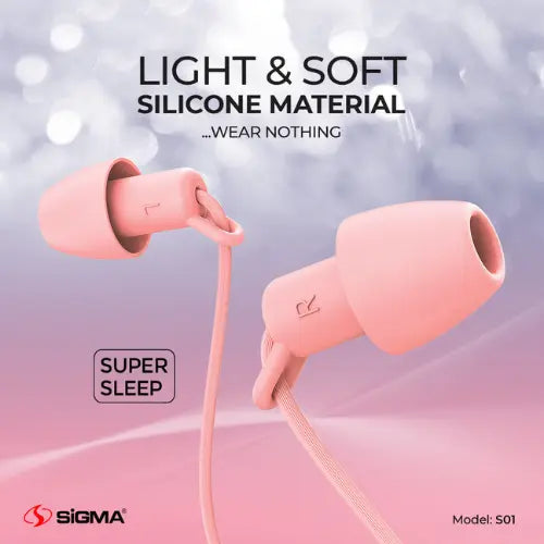 Sigma Super Sleep Earphones S01 White Awais Mobiles