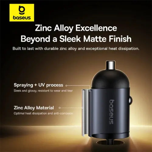 Baseus Tiny Star Mini Car Charger 30W Awais Mobiles