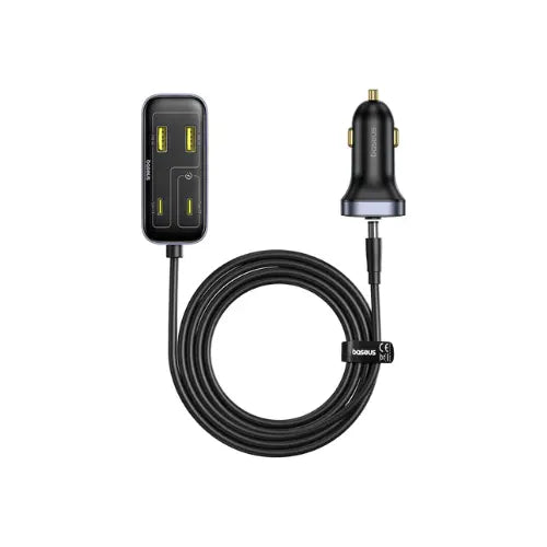 Baseus BackseatPal L1 Car Charger 3U+3C (110W) Awais Mobiles