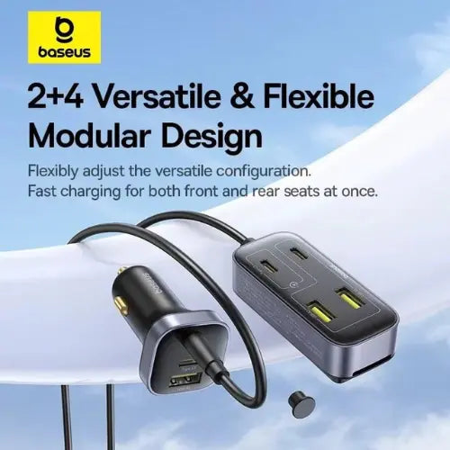 Baseus BackseatPal L1 Car Charger 3U+3C (110W) Awais Mobiles