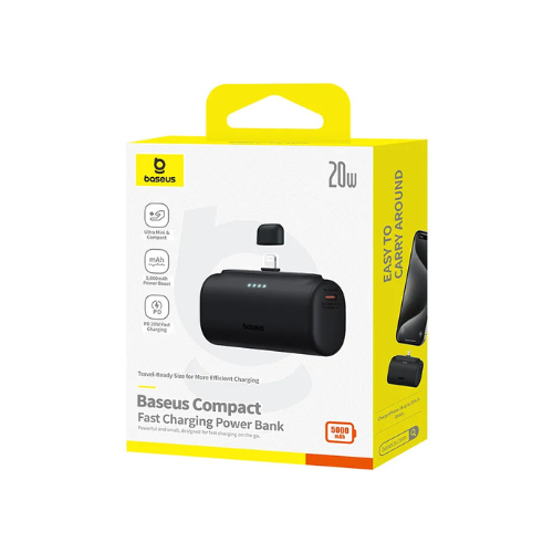 Baseus Compact Fast Charging Power Bank IPhone Edition 5000mAh 20W Awais Mobiles