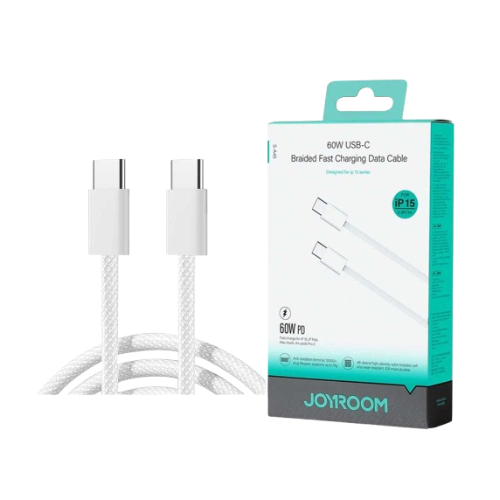 Joyroom S-A45 Ben Series 60W Braided USB-C to USB-C Fast Charging Cable 1m Awais Mobiles