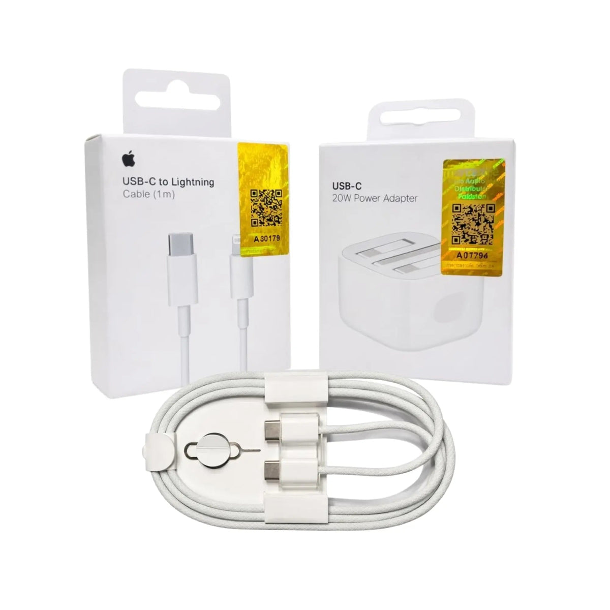 Apple Iphone Adapter with C to Lightning | USB-C to USB-C Awais Mobiles