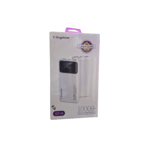 Y-Kryptone 10000 mAh 22.5w Power Bank GT-11 Awais Mobiles