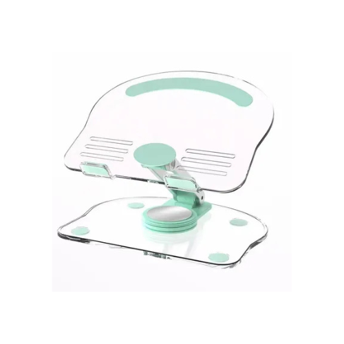 Desktop Storage Stand Fashion Acrylic Transparent 360 Degree Rotatable Foldable Awais Mobiles